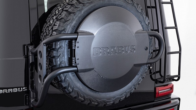 Photo of Brabus Adventure spare wheel holder in Carbon for the Mercedes Benz G63 AMG (W463A) - Image 2